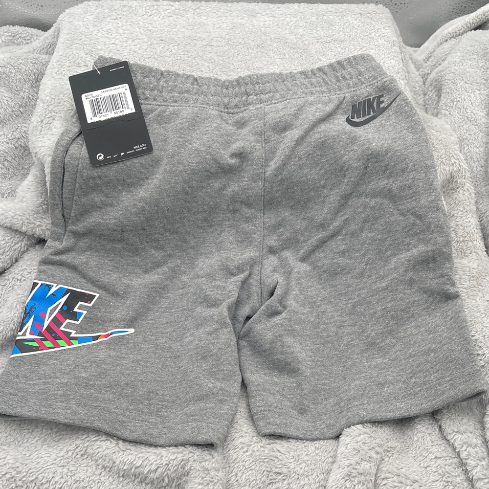 Nike Kids Heather Gray Graphic Shorts